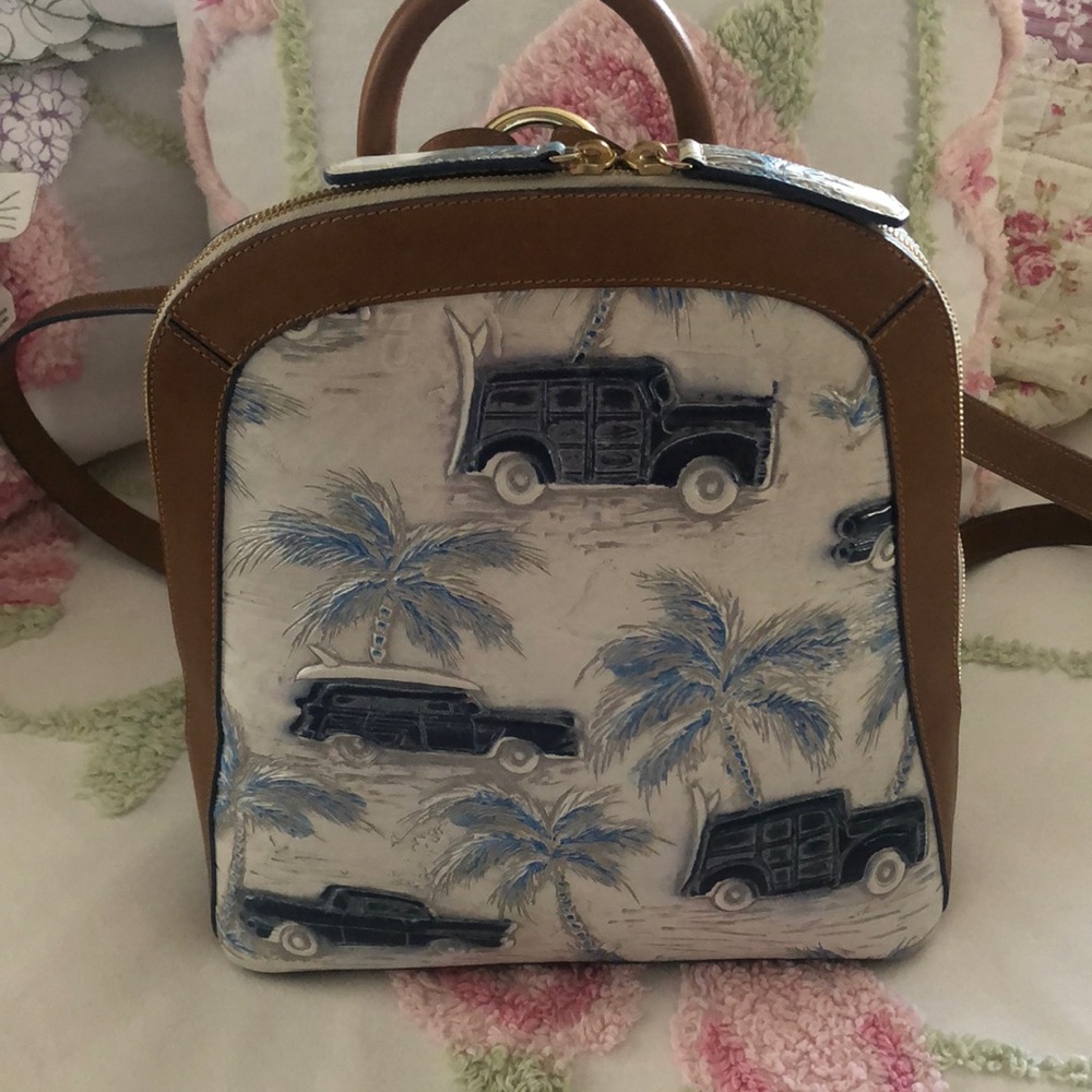 Brahmin Blue Copa Backpack
